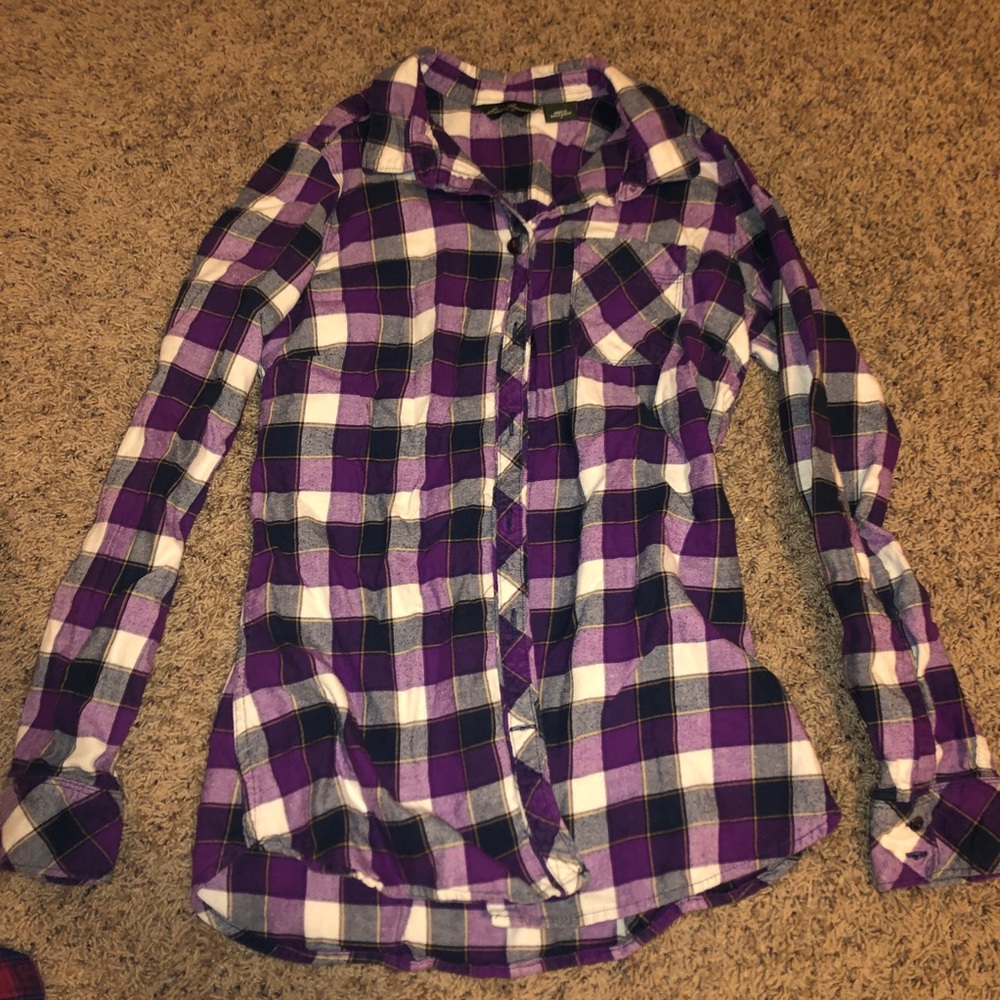 Eddie Bauer flannel button down long sleeve